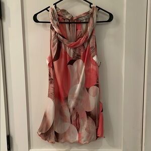 Elegant Pink and White Women's Top